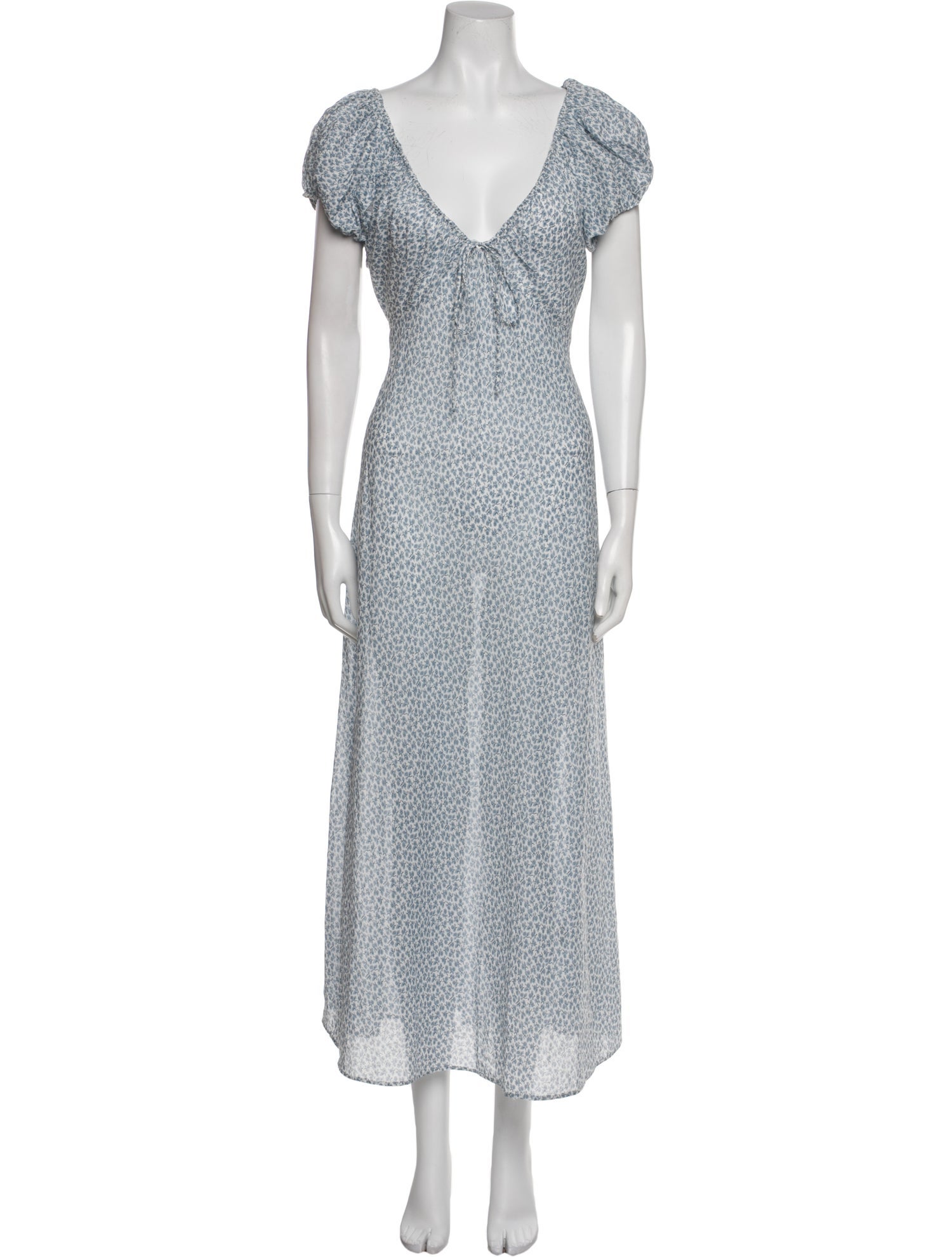 DÔEN Polka Dot Print Long Dress