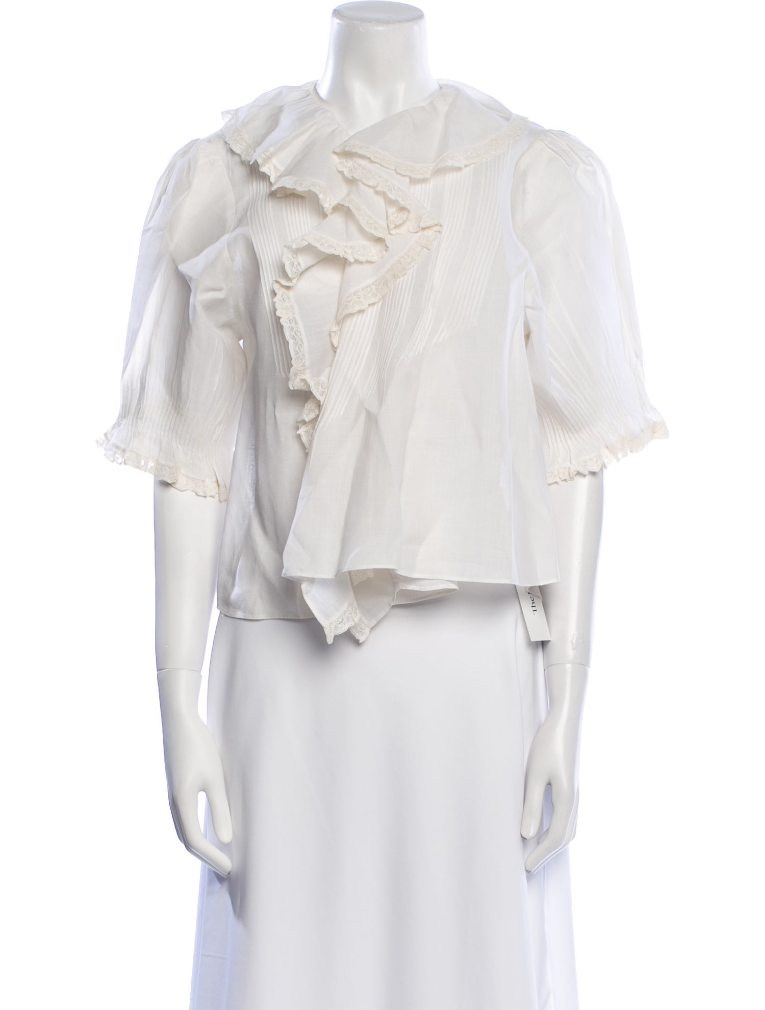 DÔEN V-Neck Short Sleeve Crop Top