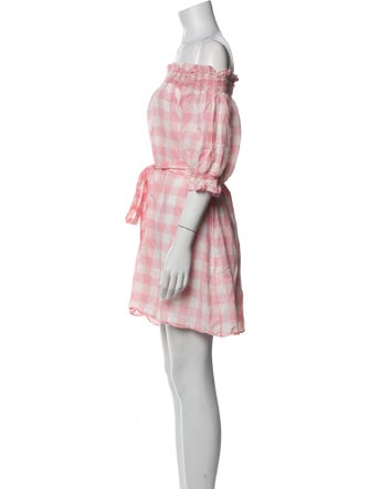 DÔEN Plaid Print Mini Dress