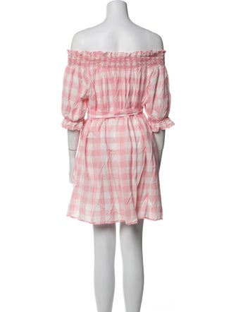 DÔEN Plaid Print Mini Dress