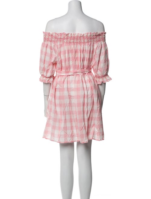 DÔEN Plaid Print Mini Dress