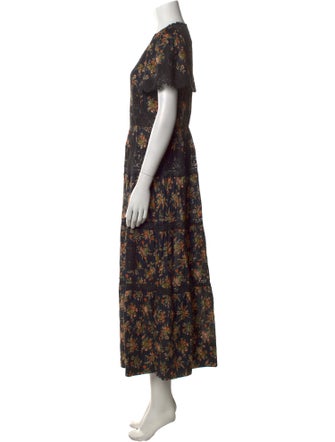 DÔEN Floral Print Long Dress