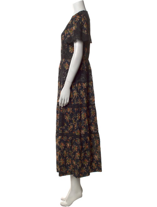DÔEN Floral Print Long Dress