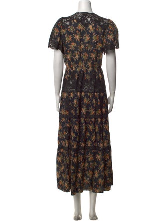 DÔEN Floral Print Long Dress