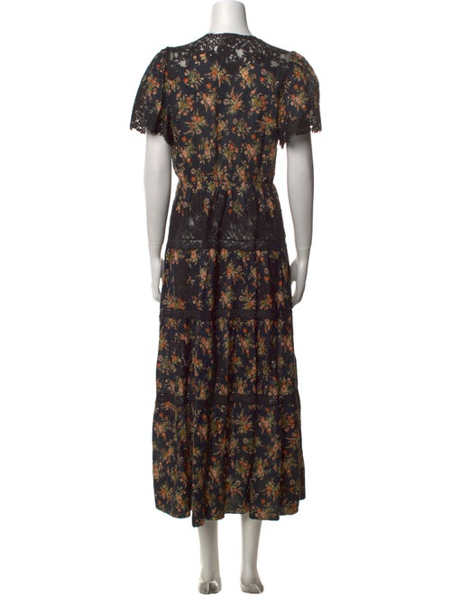 DÔEN Floral Print Long Dress