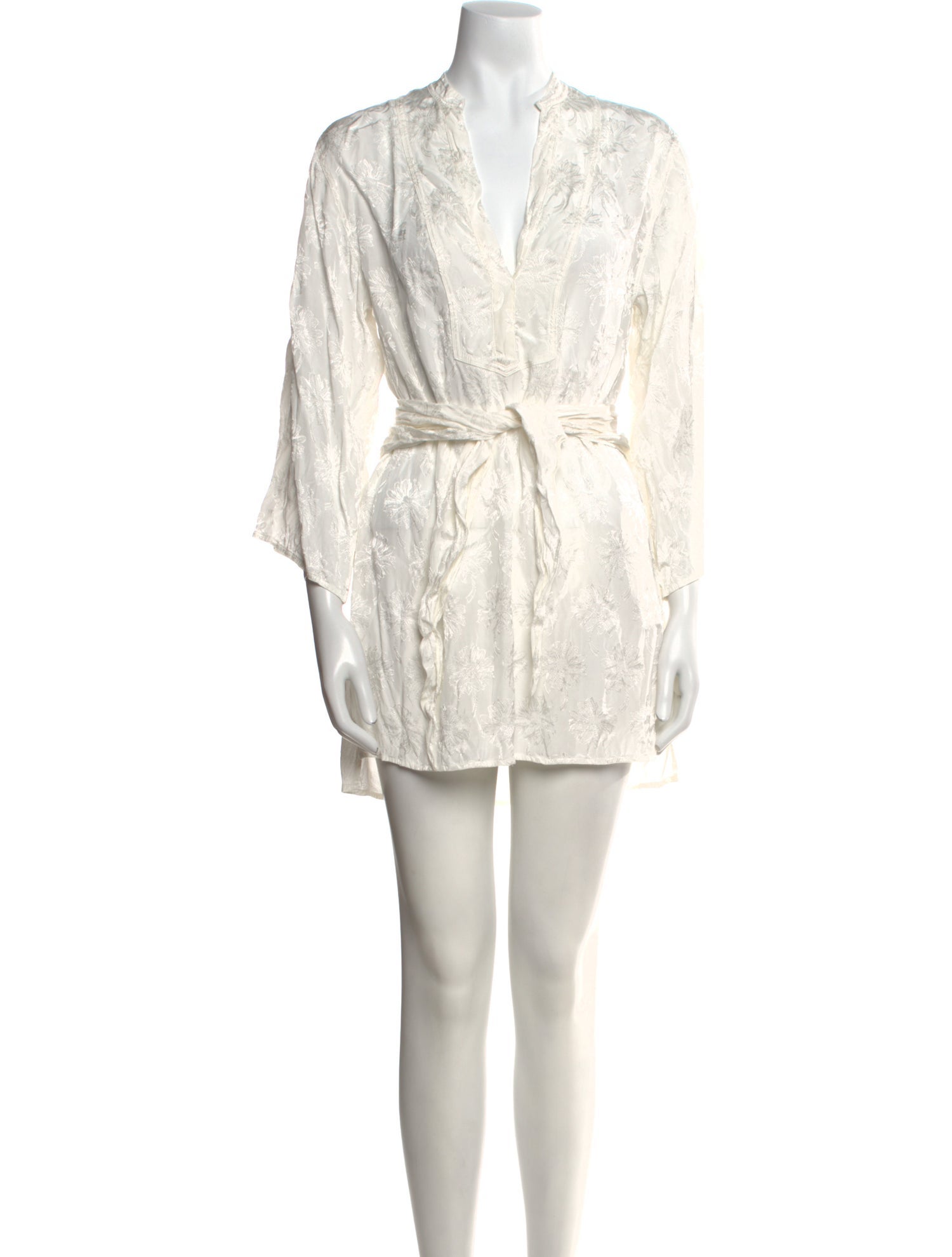 DÔEN V-Neck Mini Dress