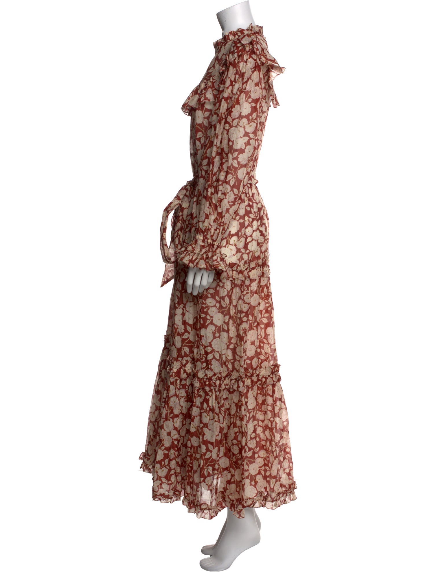 DÔEN Floral Print Long Dress w/ Tags