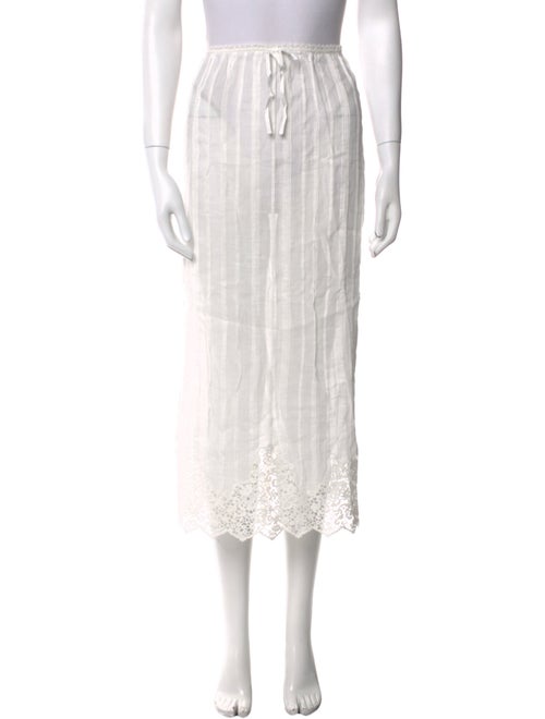 DÔEN Striped Midi Length Skirt