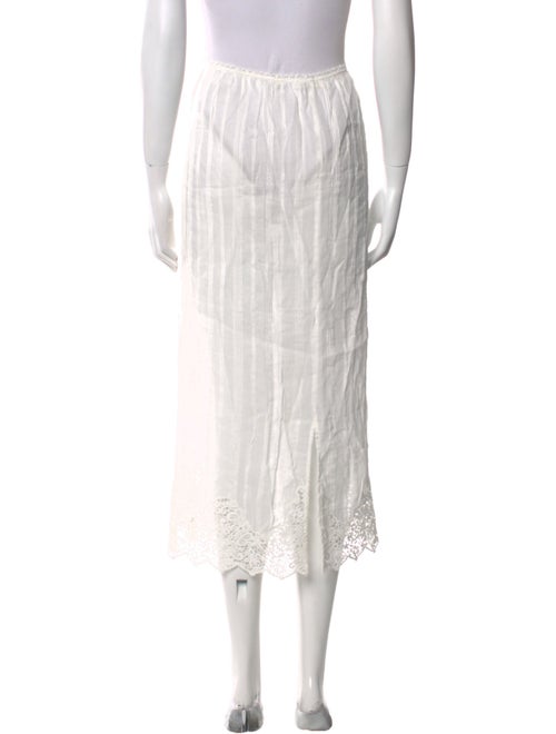 DÔEN Striped Midi Length Skirt