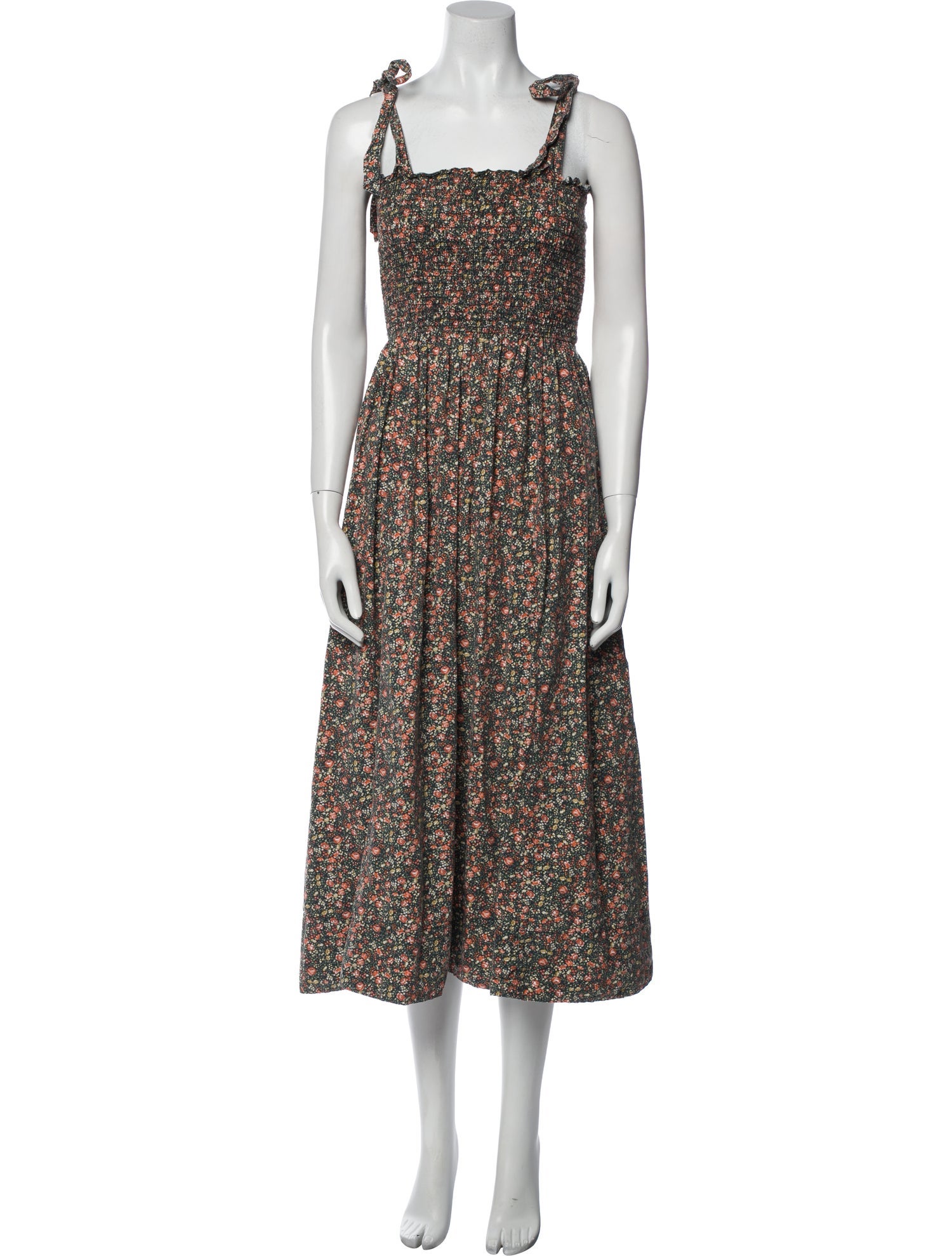 DÔEN Floral Print Long Dress