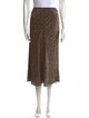 DÔEN Silk Midi Length Skirt