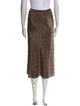 DÔEN Silk Midi Length Skirt