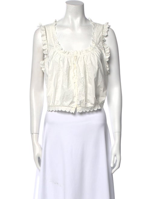 DÔEN Square Neckline Sleeveless Crop Top