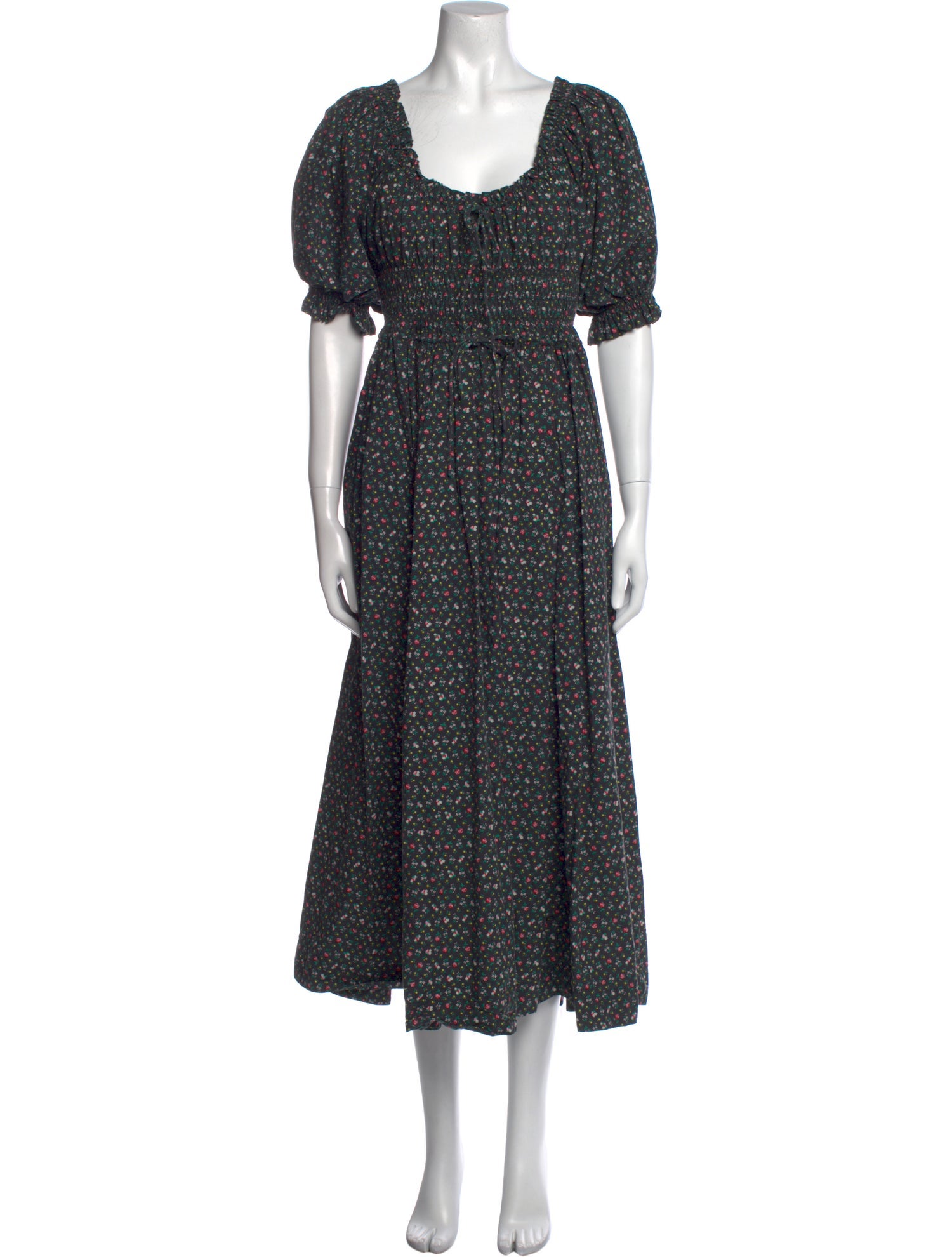 DÔEN Floral Print Knee-Length Dress