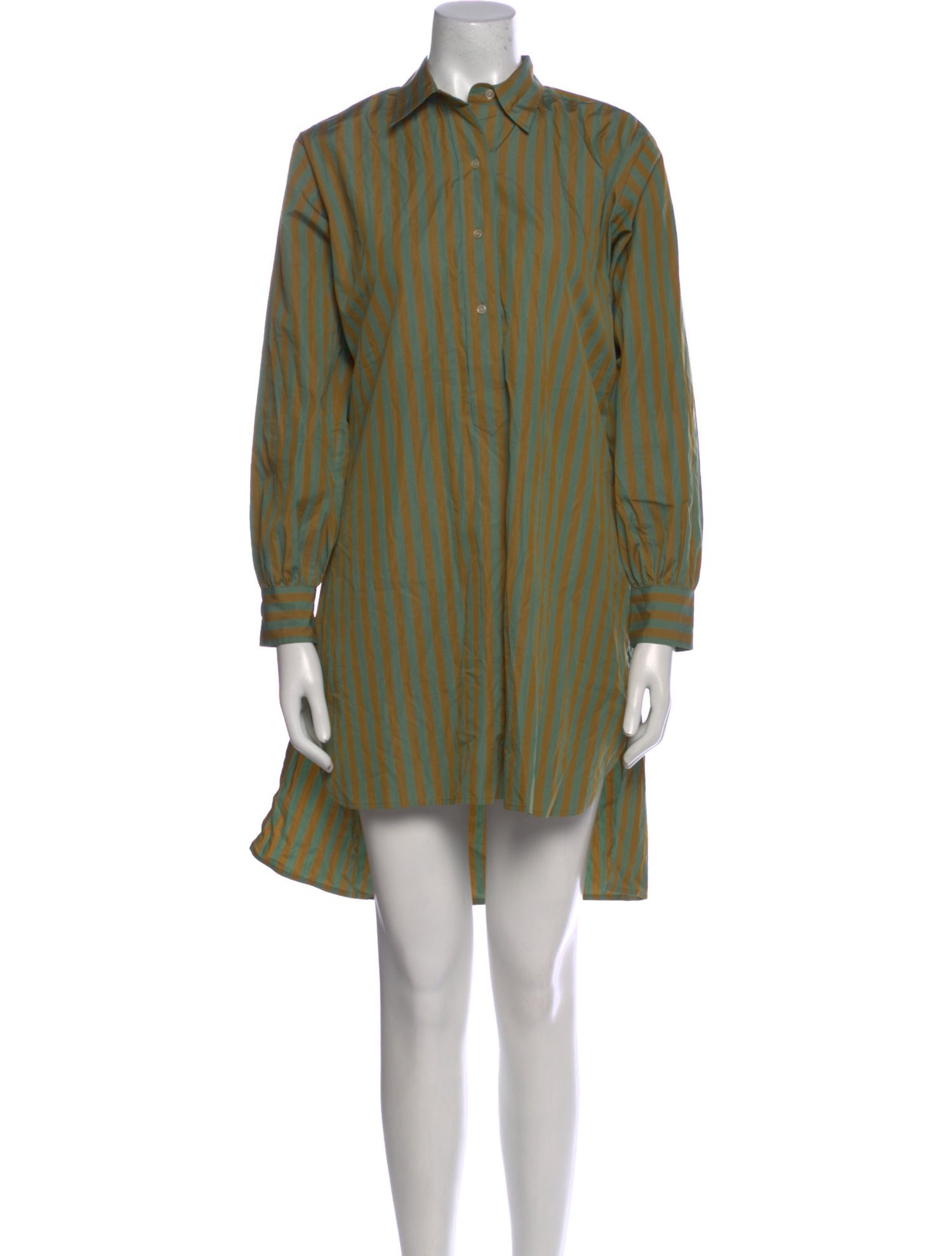 DÔEN Striped Knee-Length Dress