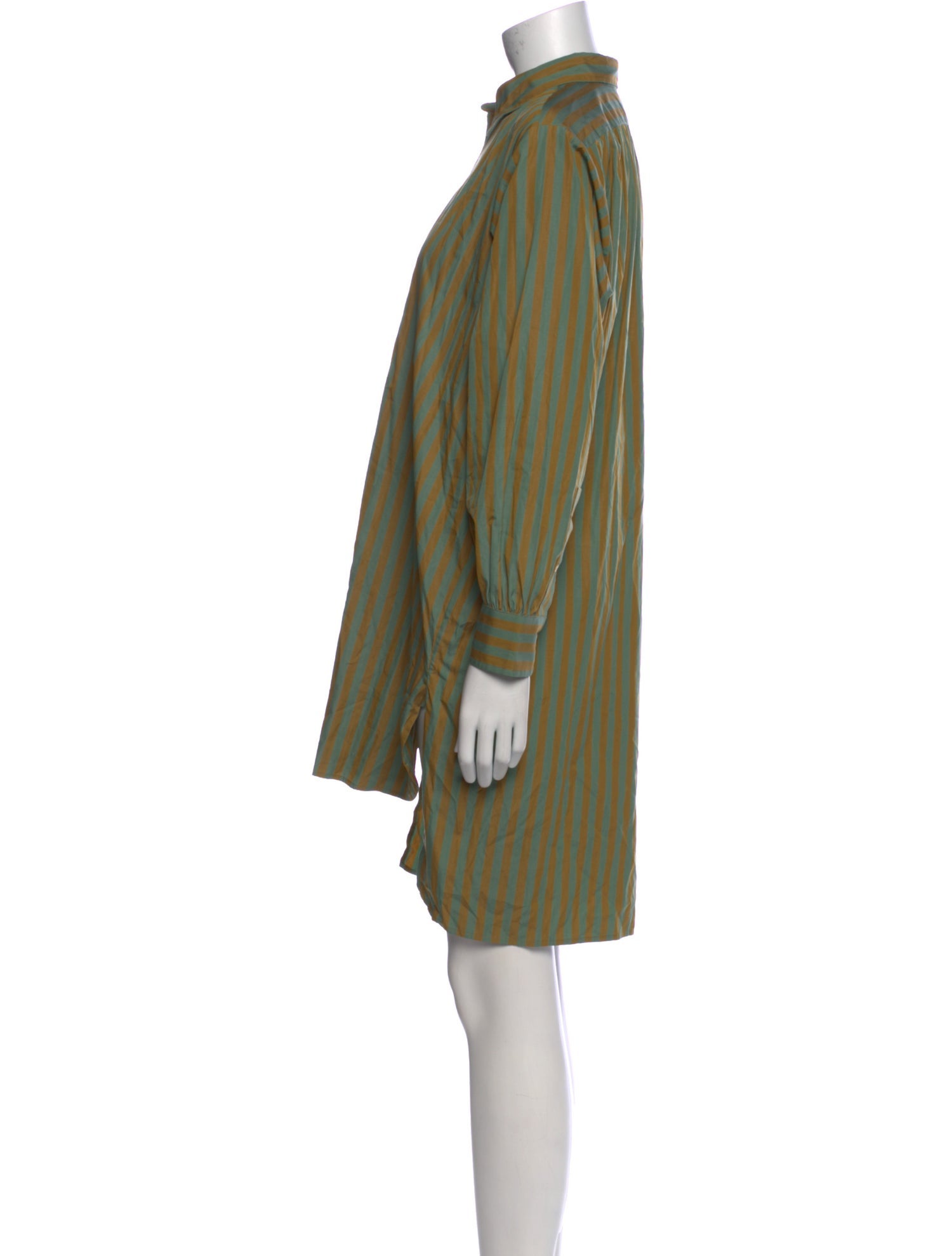 DÔEN Striped Knee-Length Dress
