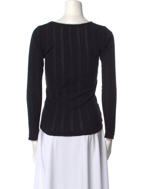 DÔEN Scoop Neck Long Sleeve Top