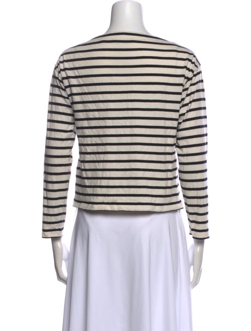 DÔEN Striped Bateau Neckline Top