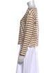 DÔEN Striped Bateau Neckline Top