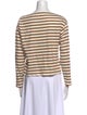 DÔEN Striped Bateau Neckline Top