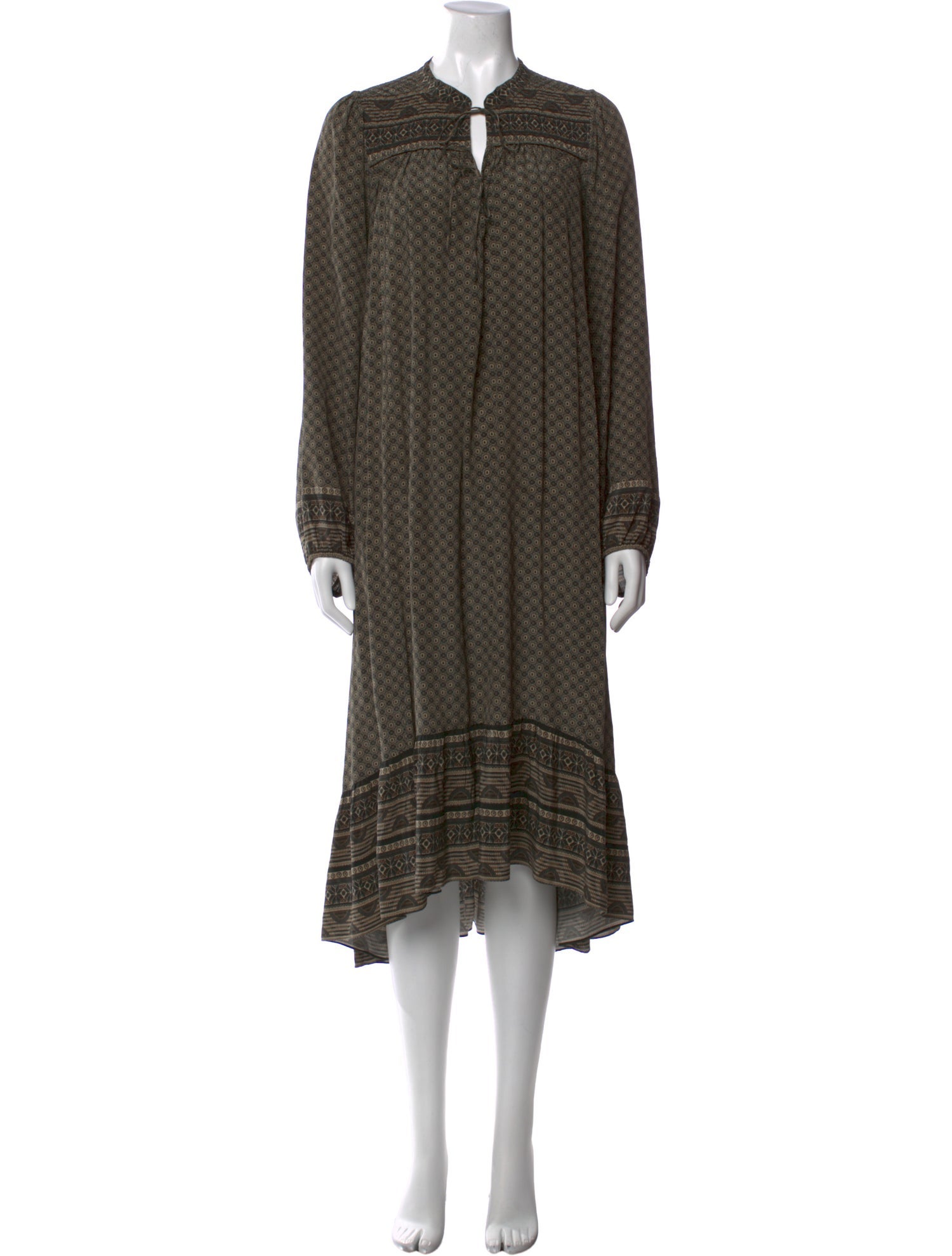 DÔEN Silk Midi Length Dress