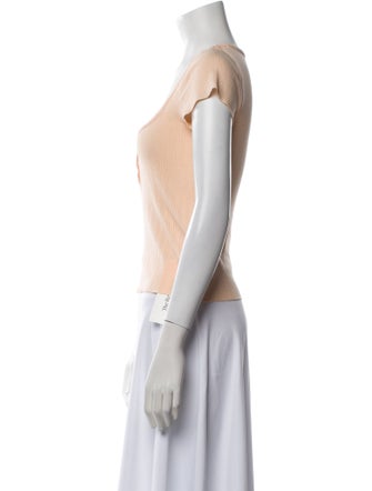 DÔEN Scoop Neck Short Sleeve Top