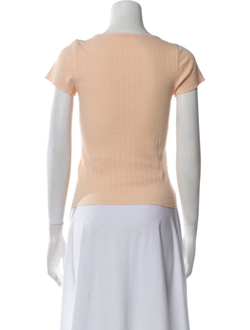 DÔEN Scoop Neck Short Sleeve Top