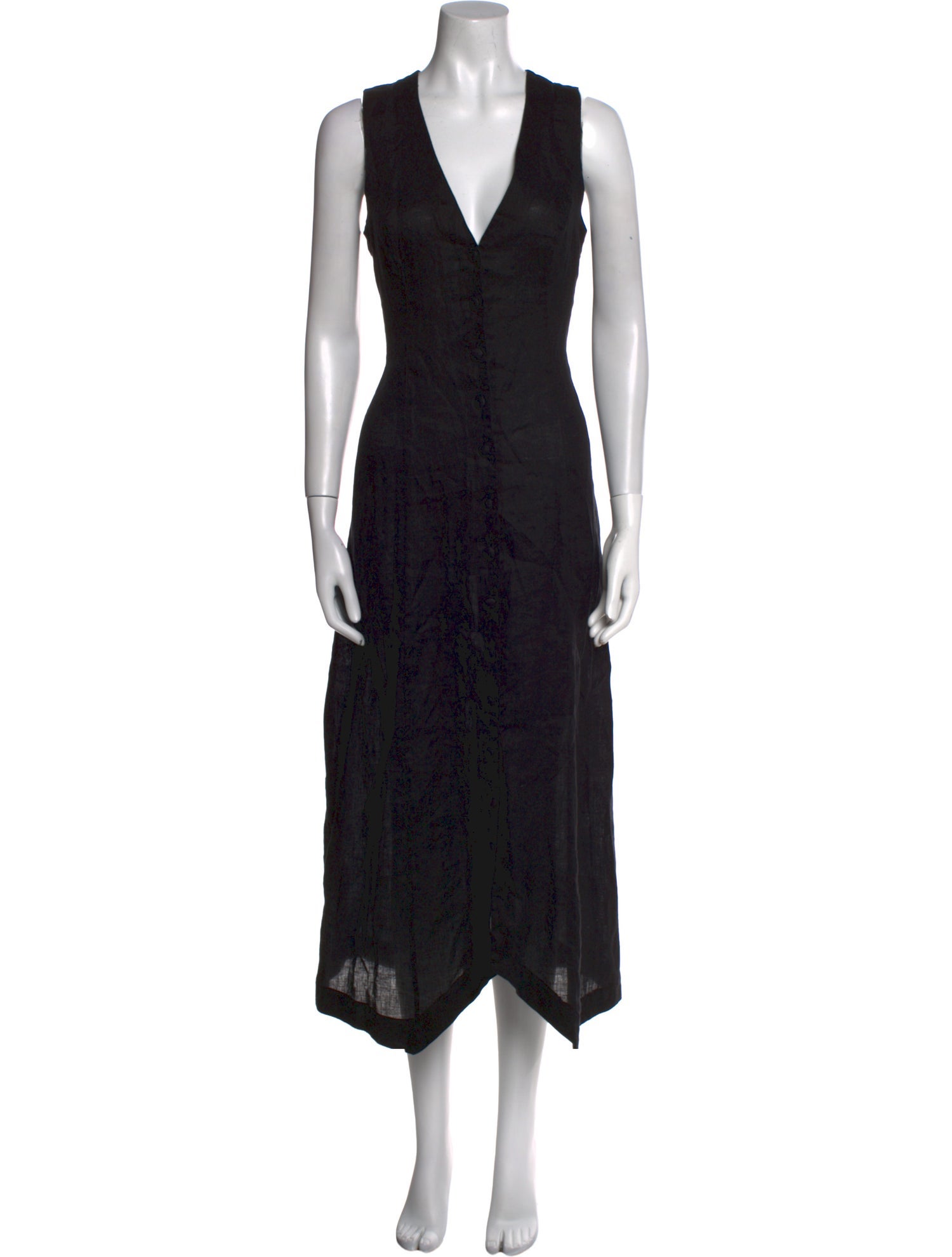 DÔEN Linen Midi Length Dress