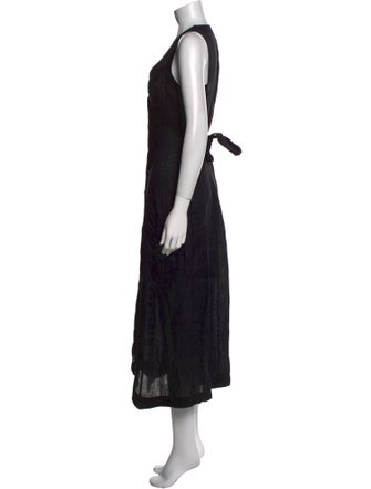 DÔEN Linen Midi Length Dress