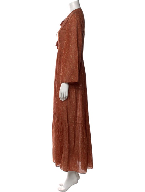 DÔEN Tie Neck Long Dress