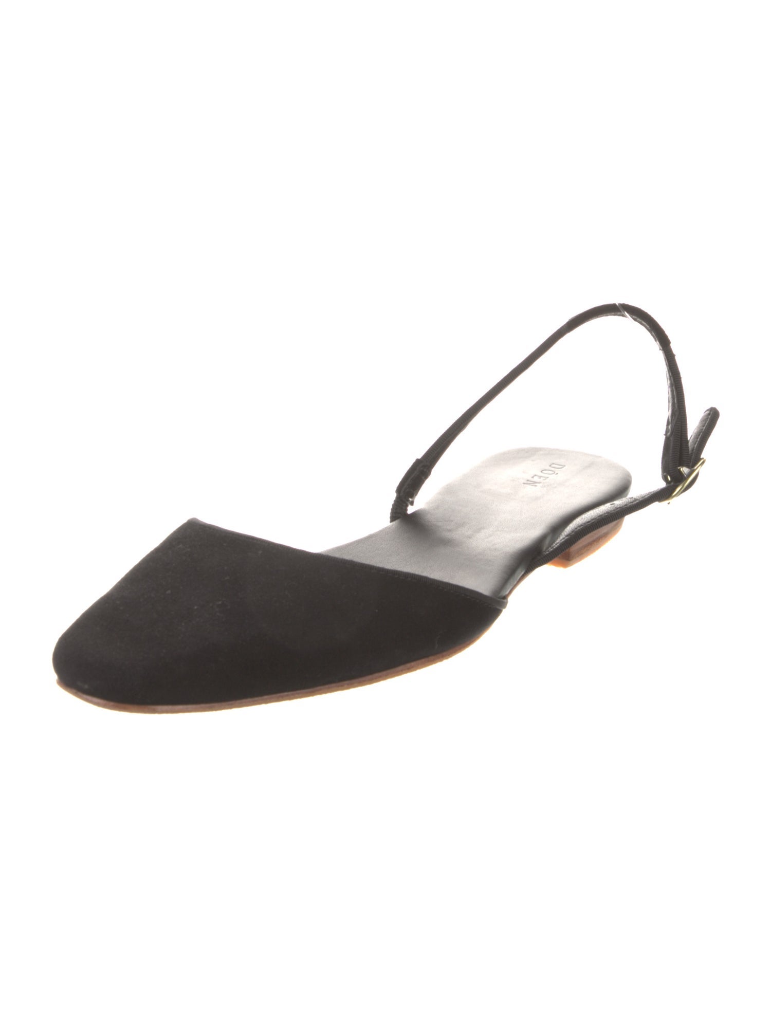 DÔEN Suede Colorblock Pattern Slingback Flats