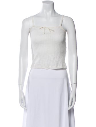 DÔEN Square Neckline Sleeveless Crop Top