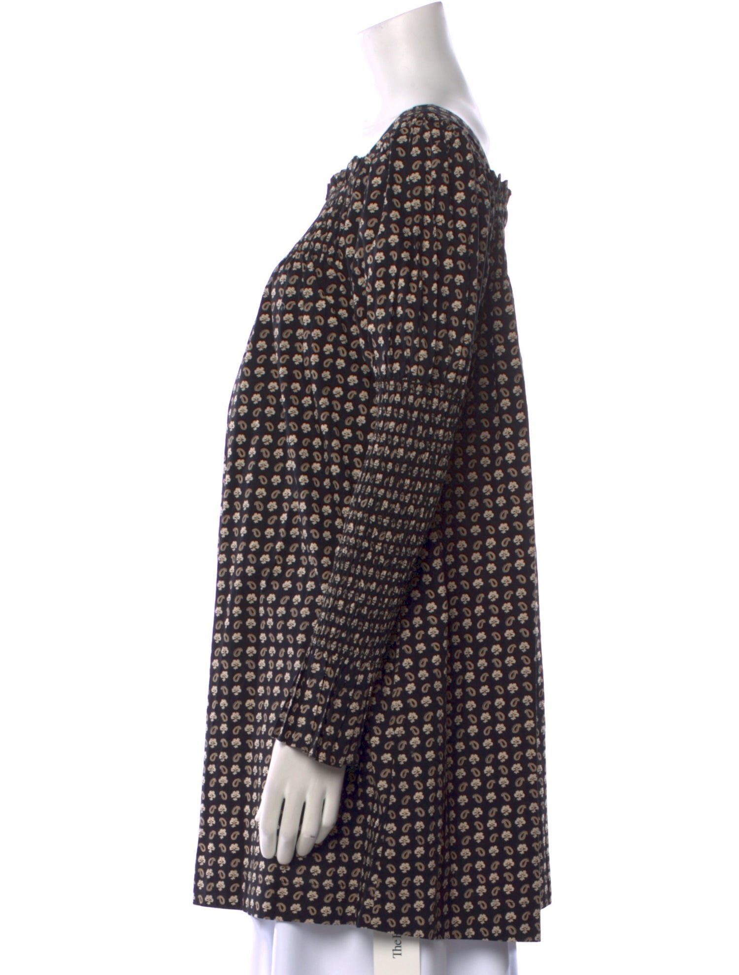 DÔEN Paisley Print Square Neckline Tunic