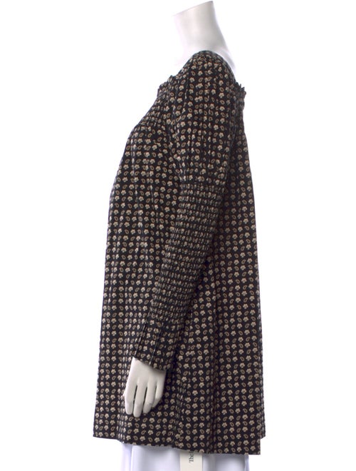 DÔEN Paisley Print Square Neckline Tunic