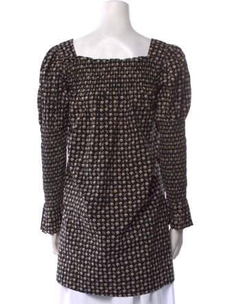 DÔEN Paisley Print Square Neckline Tunic