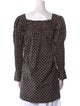 DÔEN Paisley Print Square Neckline Tunic