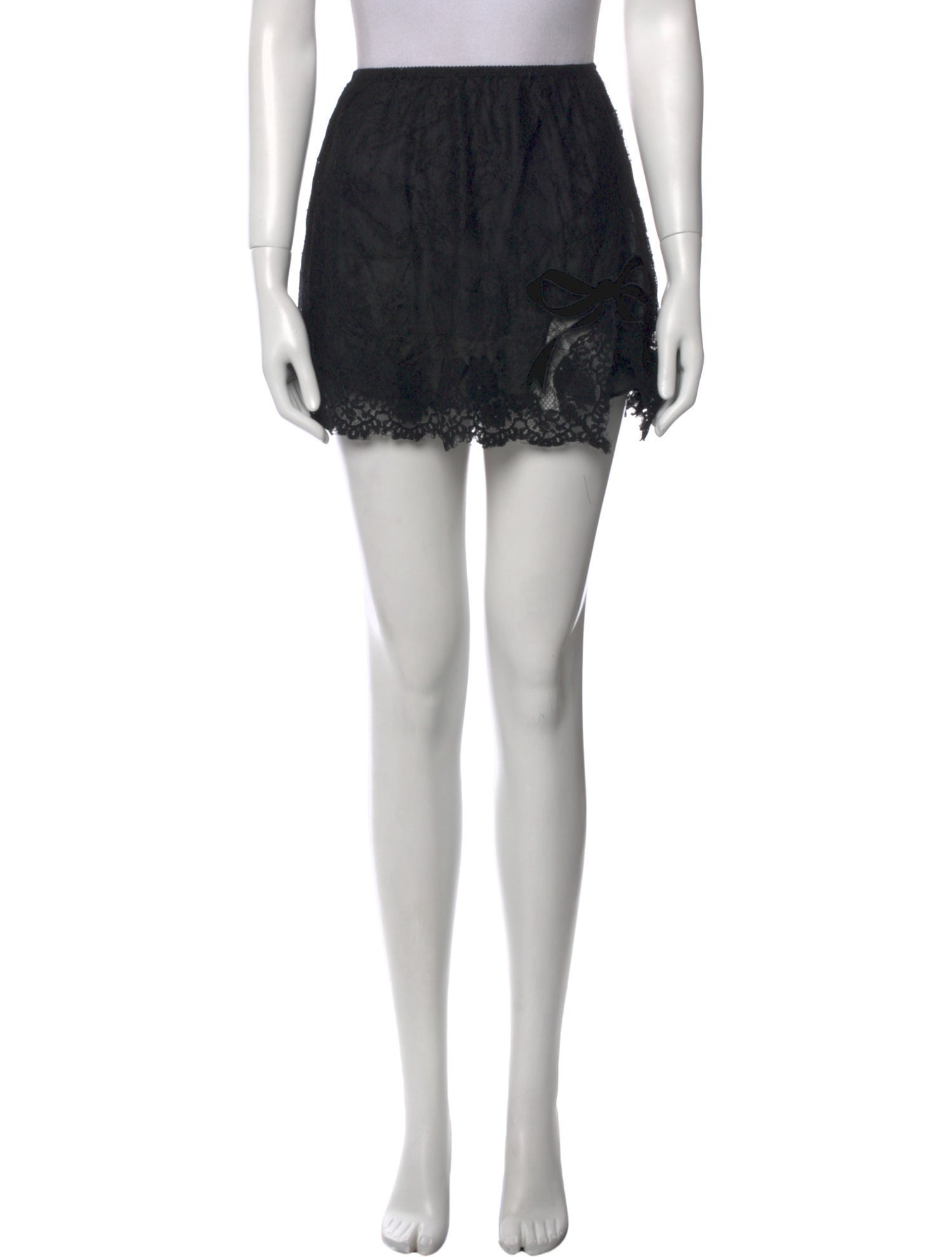 DÔEN Bow Accents Mini Skirt