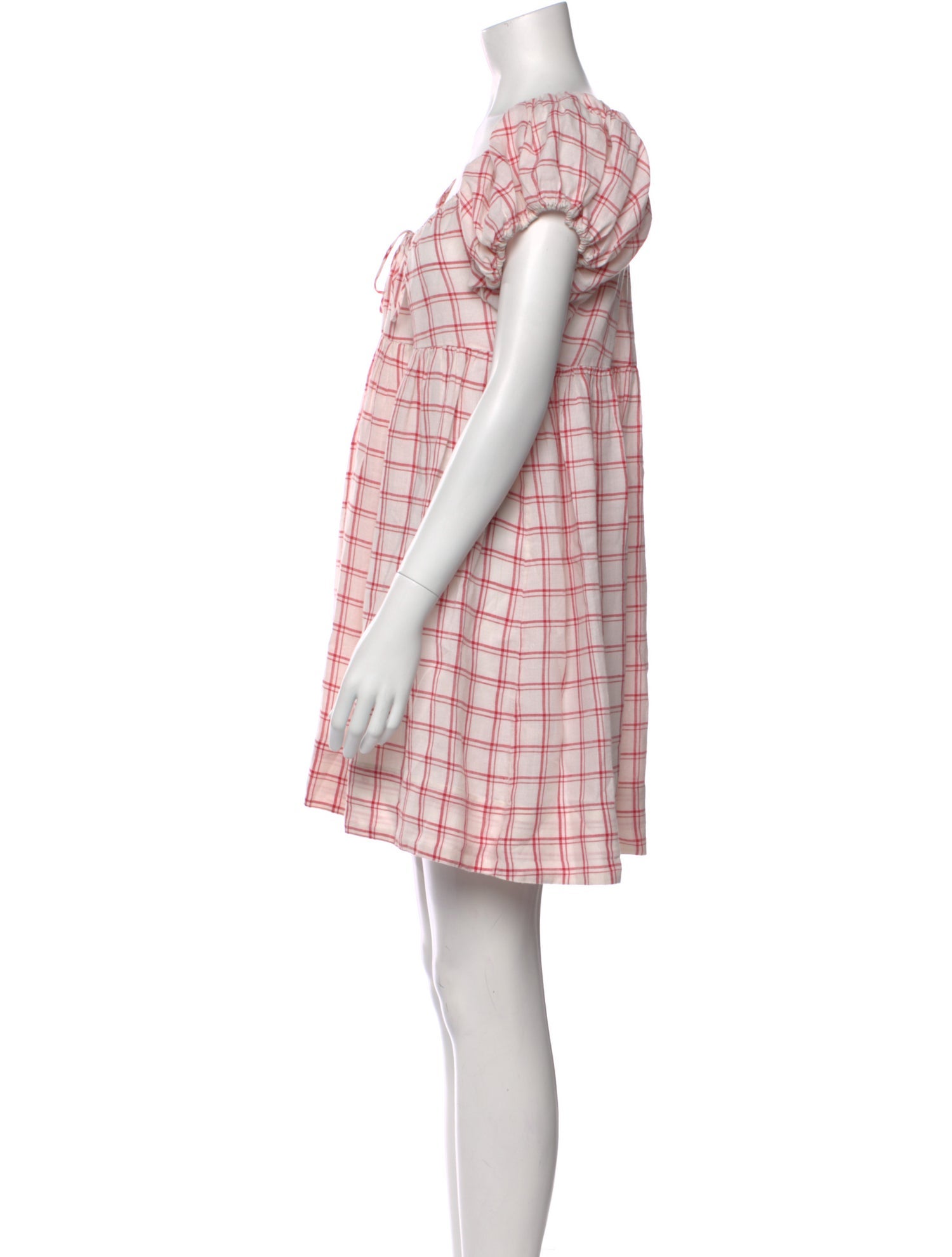 DÔEN Plaid Print Mini Dress