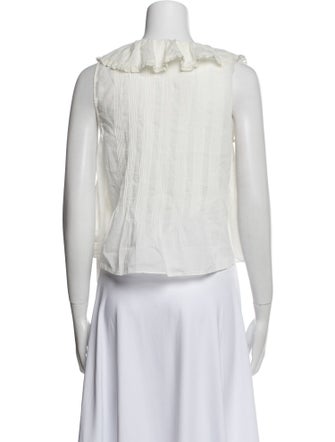 DÔEN V-Neck Sleeveless Crop Top