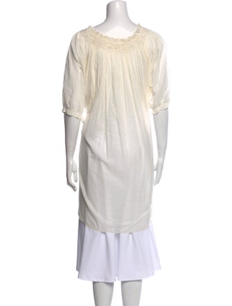 DÔEN Scoop Neck Short Sleeve Tunic