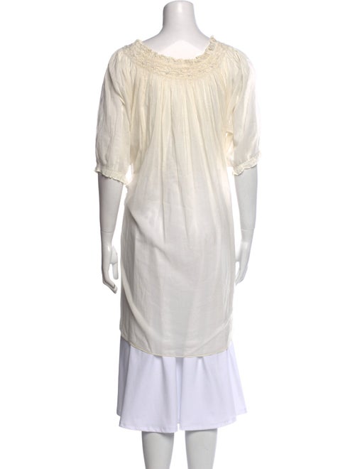 DÔEN Scoop Neck Short Sleeve Tunic