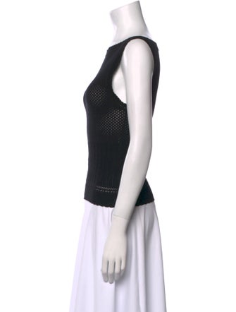 DÔEN Bateau Neckline Sleeveless Top
