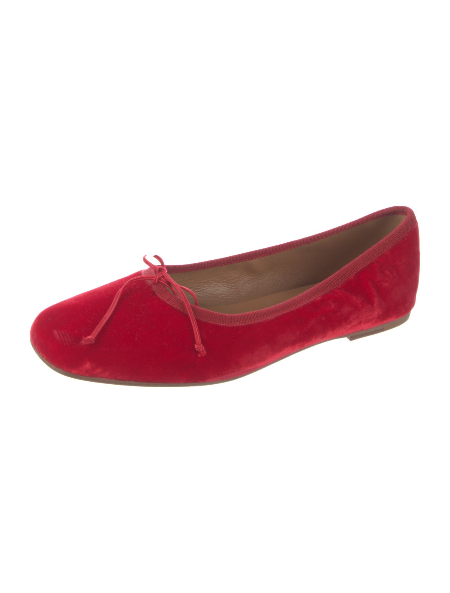 DÔEN Velvet Bow Accents Ballet Flats