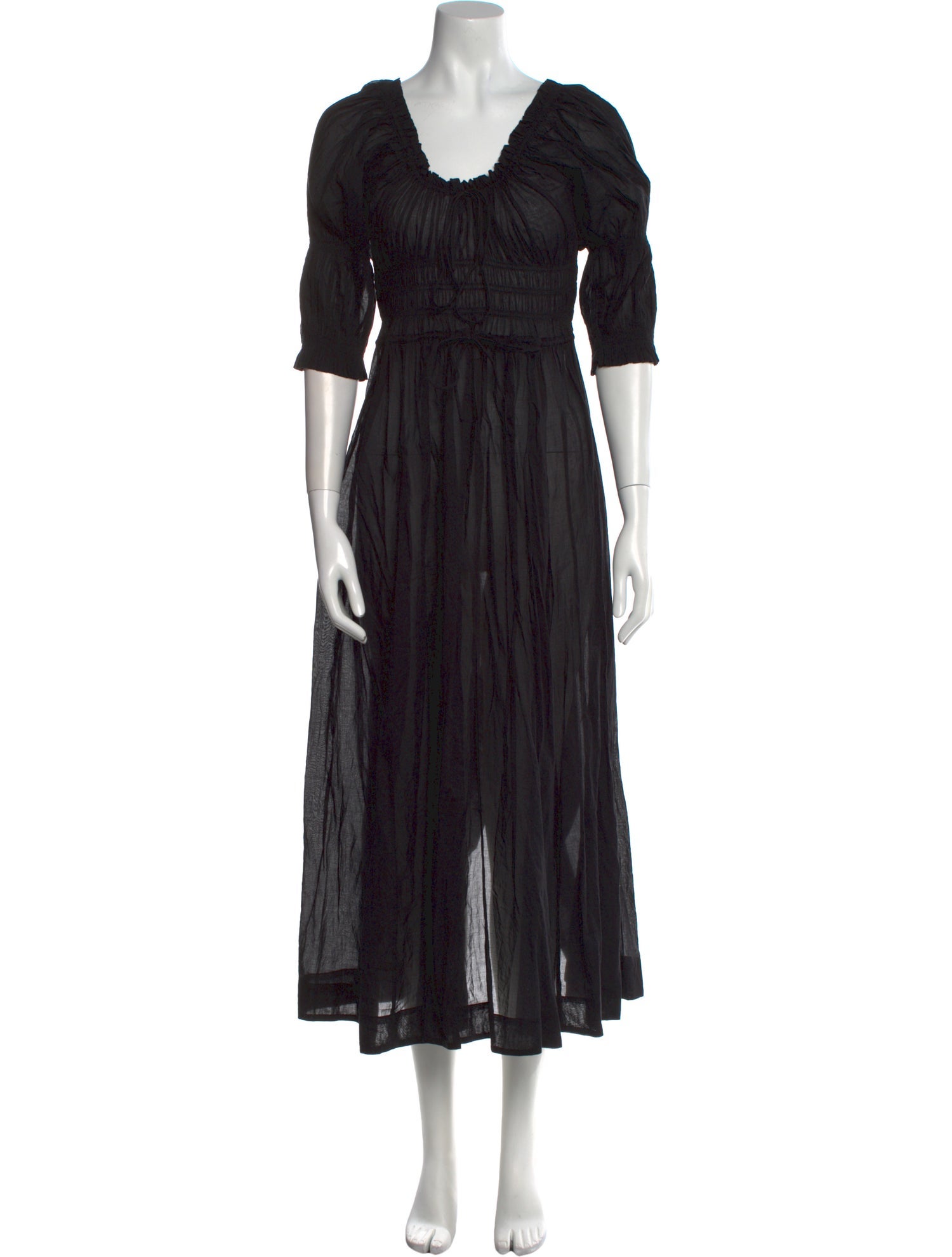 DÔEN Scoop Neck Long Dress