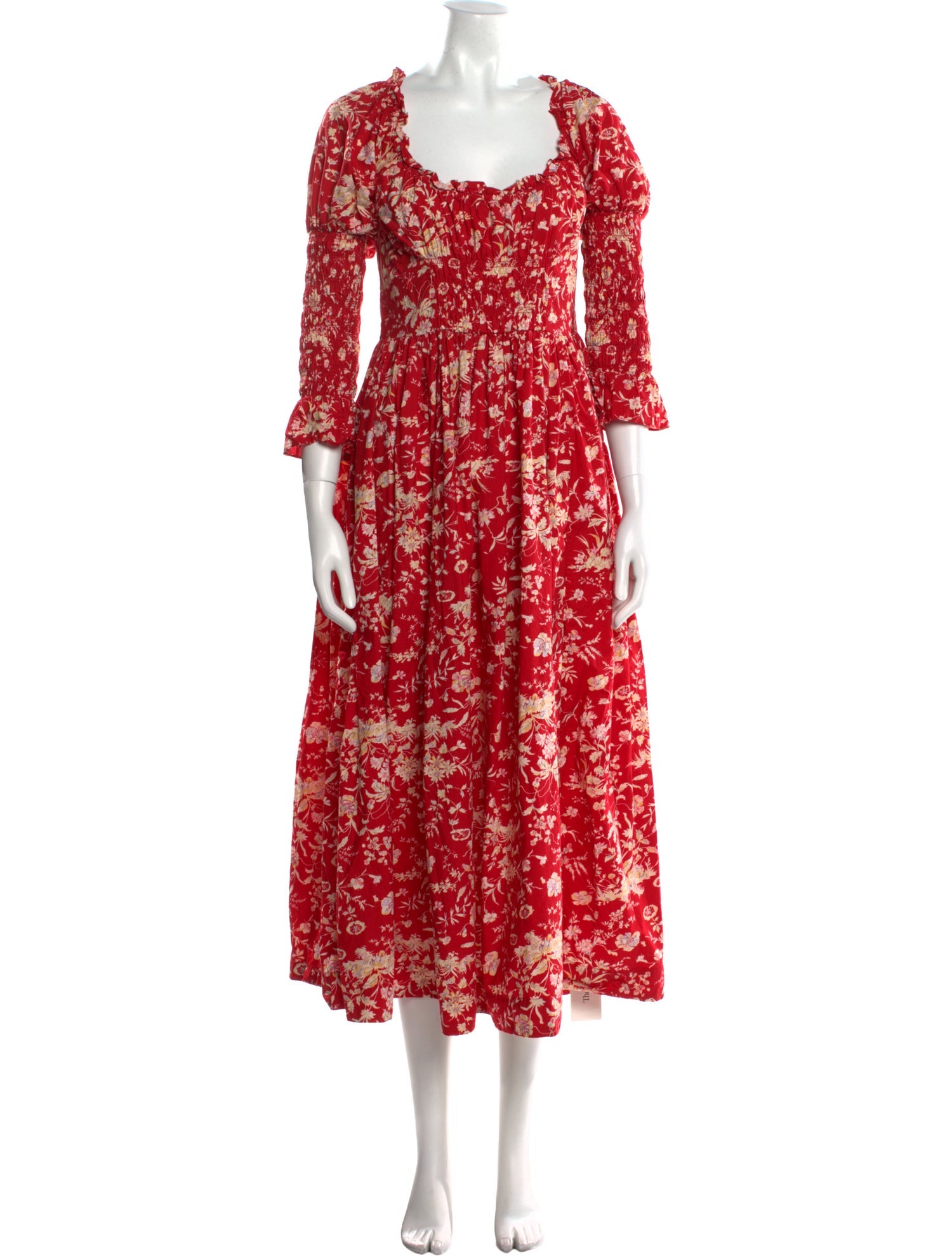 DÔEN Floral Print Long Dress