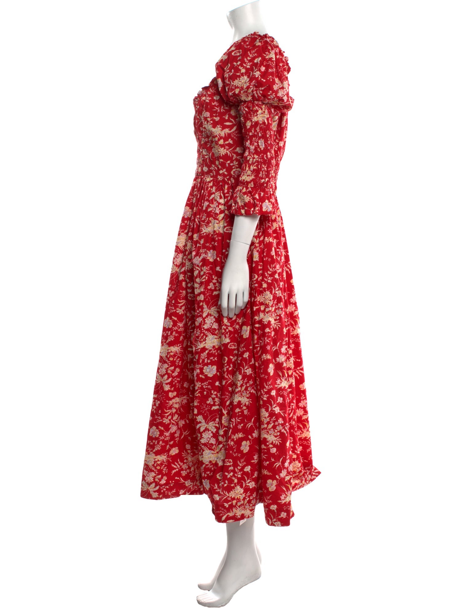 DÔEN Floral Print Long Dress