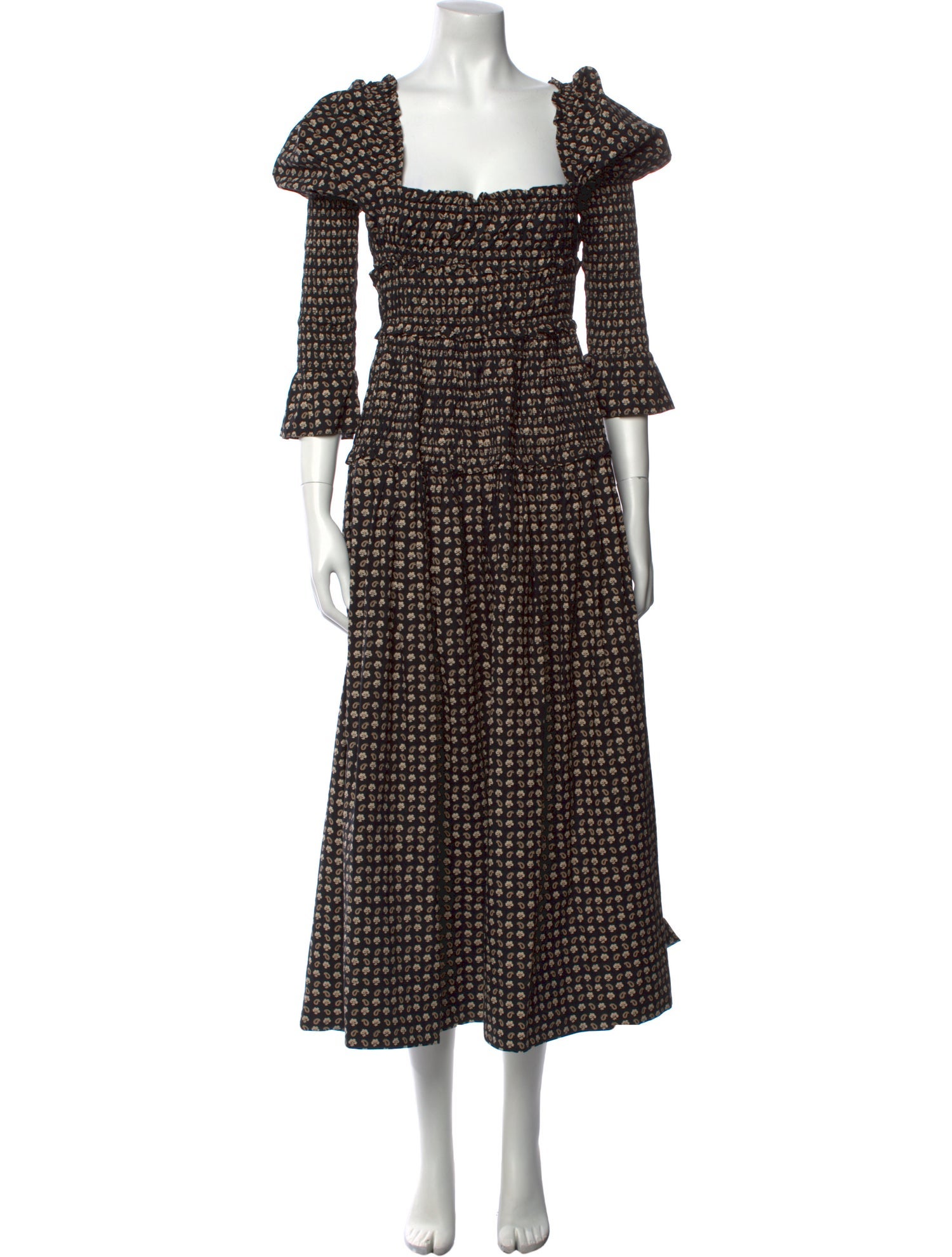 DÔEN Printed Long Dress