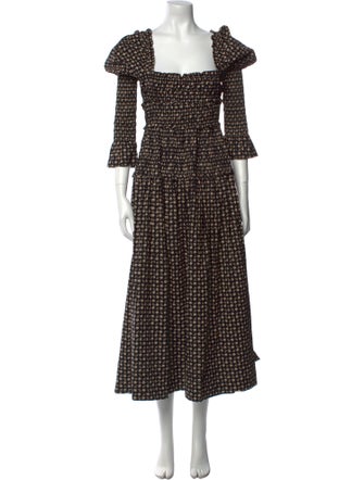 DÔEN Printed Long Dress