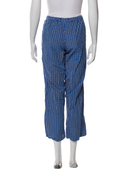 DÔEN Plaid Print Wide Leg Pants