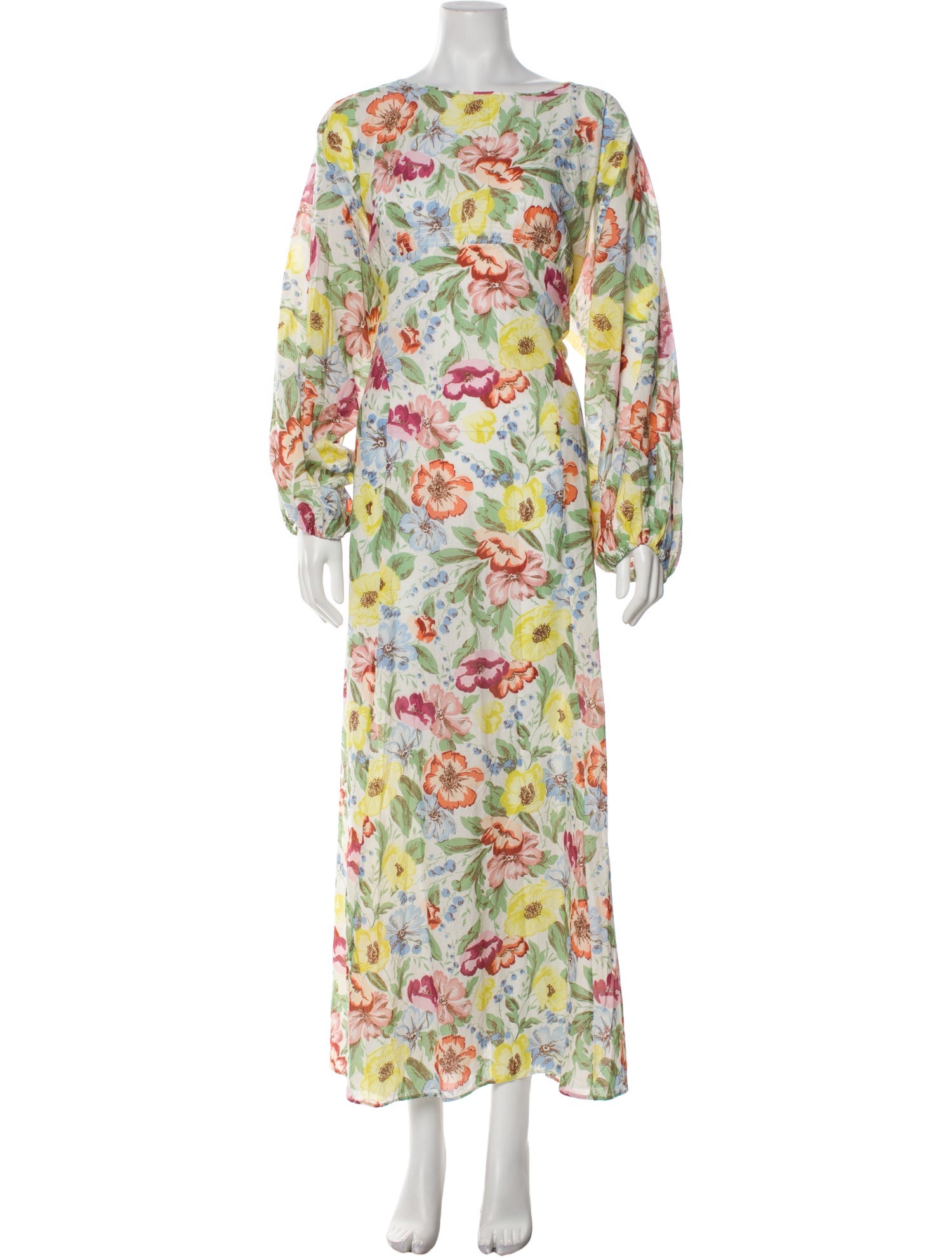 DÔEN Floral Print Long Dress w/ Tags